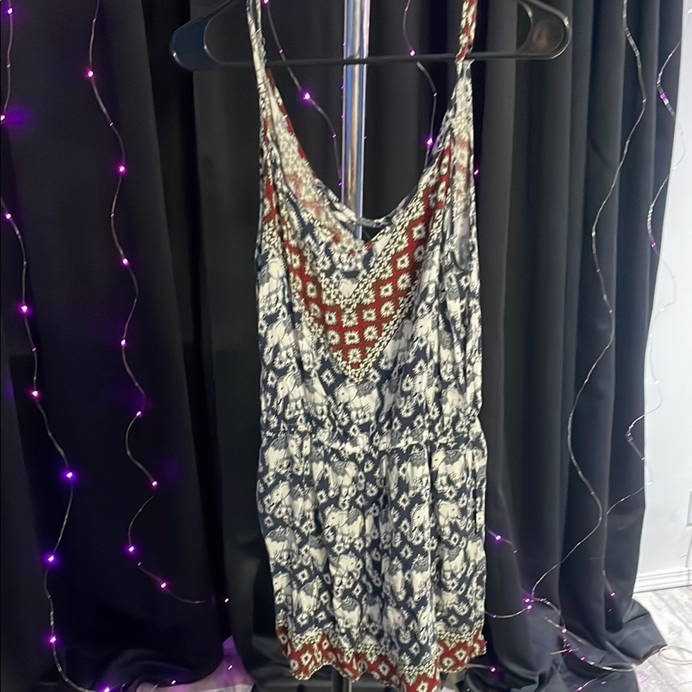 Justify Red and White Bohemian Dress